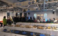 Attendees for buffet